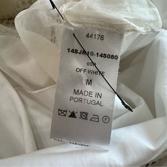 Chloe Shirt Dress Medium Off White‎ Silk Lace Detail - Picture 11 of 16